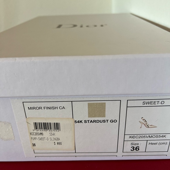 Dior shoes color:stardust gold - Picture 6 of 7